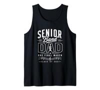 One Final March Celebrates Class of 2027. Marching Band Dad Tank Top