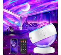 One Fire Galaxy Projector Star Projector, 16 Colour Moon Galaxy Light, 15 White Noise Machine | Bluetooth Northern Lights, Remote Aurora Sensory Light, Gifts Girl Room Decor Led Lights for Bedroom