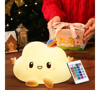 One Fire 【Gifts Package】 Cloud Night Light Kids Christmas Gifts for Kids,16 Colors+Remote Baby Night Light Newborn,Dimmable NightLight Bedroom, Cute Gifts, Kawaii Baby Girl Gifts Newborn, Baby Boy