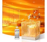 One Fire Northern Lights Projector, 15 White Noise Machine Bluetooth RGB Lights, 16 Colors Aurora Projector, 10 Brightness Night Light+Timer, Gifts for Girls, Teen Girl Gifts, Decor