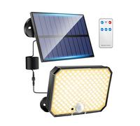 One Fire Solar Motion Sensor Light - 190LED 1500LM Outdoor Security Light With 3 Modes & Remote, IP65 Waterproof Garden Light