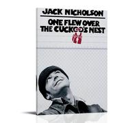 One Flew Over The Cuckoo's Nest Classic And Wonderful Movies And TV Series Canvas Poster Wall Art Decorative Painting Bedroom Painting Posters08x12inch(20x30cm) Frame-style