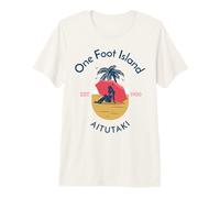 One Foot Island Tapuaetai Aitutaki Cook Islands Premium T-Shirt