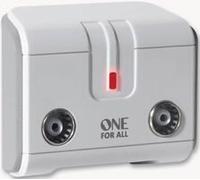 One For All 2 Way TV Signal Booster/Splitter with 4G Filter Brand