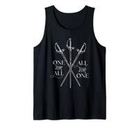 One for All, All for One The Three Musketeers Literary Tank Top