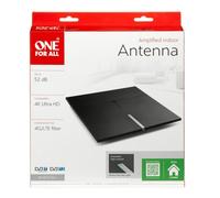 One For All Amplified Indoor Digital TV Aerial SV9490 - Ready to receive Freeview and Analogue TV Signals within a range of 15 miles - Full HD Ready - Premium HDTV Antenna - UHF/VHF - black