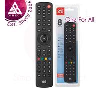 One For All Contour Universal 8 in 1 Remote Control│URC1280│Multi Purpose│Black