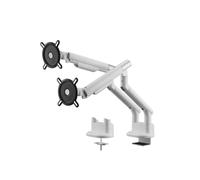 One For All Universal Dual Monitor Arm for 13-35 Inch Screens - VESA 75/100mm - Heigh adjustment -Tilt (80°), Swivel (180°) and Rotate (360°) - Max weight - 9 kg per screen - White (DM7220)