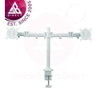 One For All DM2220 Smart Universal Dual Monitor Arm Mount│13" and 32"│White