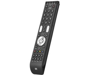 One For All Essence 4 Universal Remote Control - 1 count (pack of 1), Black