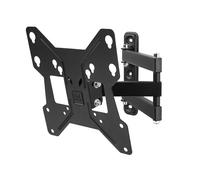 One For All Full Motion TV Bracket - Swivel (180°) Tilt (15°) Wall Mount - Screen size 13-43 Inch - For All types of TVs - Max Weight 30kgs - VESA 75x75 to 200x200 - Black - WM2251