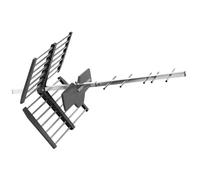 One For All Outdoor Digital TV HDTV Aerial - Receives Freeview and Analogue TV Signals within a range of 30 miles - Full HD Ready and 4K Ultra HD compatible - 100% Water proof - UHF - SV9453 , Silver