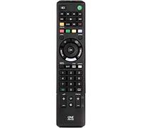 One For All Sony TV Replacement remote - Works with ALL Sony televisions (LED,LCD,Plasma) - Ideal TV replacement remote control with same functions as the original Sony remote - black - URC1912