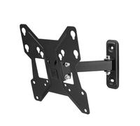 One For All TV Bracket - Swivel (90°) Wall Mount - Screen size 13-43 Inch - For All types of TVs (LED LCD Plasma) - Max Weight 30kgs - VESA 75x75 to 200x200 - Black - WM2241