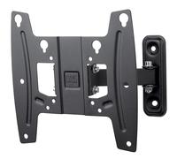 One For All TV Bracket - Swivel (90°) Wall Mount - Screen size 19-43 Inch - For All types of TVs (LED LCD Plasma) - Max Weight 30kgs - VESA 75x75 to 200x200 - Black - WM4241
