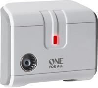 One for All TV Signal Booster/Splitter - 1 Output - 23dB Amplification - White