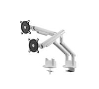 One For All Design Line Dual Monitor Mount Ergonomic White Silver- DM7220