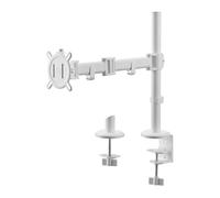 One For All Universal Monitor Arm for 13-32 Inch Screens - VESA 75/100mm - Heigh adjustment -Tilt (90°), Swivel (180°) and Rotate (360°) - Max weight - 8 kg per screen - White (DM2120)