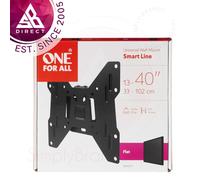 One For All Universal Wall Mount 13-40 inch Flat TV Bracket│Smart Series│Black