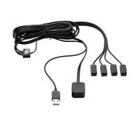 One For All Remote Control Extender - Control 4 AV devices behind closed cabinet doors - IR Extender -USB powered- Plug & Play - black - URC1000