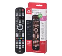 ONE FOR ALL URC3661 ESSENTIAL 6WAY ANTI MICROBIAL UNIVERSAL REMOTE CONTROL BLACK