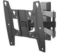 One For All TV Bracket - Swivel (90°) Wall Mount - Screen size 19-43 Inch - For All types of TVs (LED LCD Plasma) - Max Weight 30kgs - VESA 75x75 to 200x200 - Black - WM4241