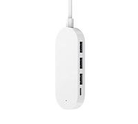 One for Four Multi-Port Hub,Type-c to USB3.0 Splitter for MacBook Hub Extension USB-c Converter (Color : White)
