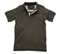 One Fourteen Kids Soft Touch Polo T-Shirt SS19 (11-12 Years, Olive)