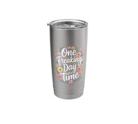 One Freaking Day At A Time Survival Sarcasm - Stainless Steel Insulated Tumbler