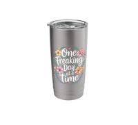 One Freaking Day At A Time Survival Sarcasm - Stainless Steel Insulated Tumbler