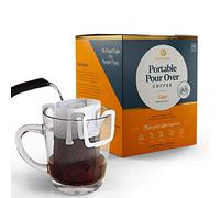One Fresh Cup - Single Serve Pour Over Drip Coffee - Gayo Sumatra Indonesian Single-Origin Medium Roast 10-pack - Individual disposable packet with filter & grounds great for camping backpacking