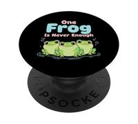 One Frog Is Never Enough Amphibian Nature Lover PopSockets Adhesive PopGrip