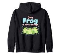 One Frog Is Never Enough Amphibian Nature Lover Zip Hoodie