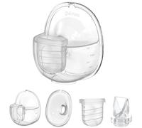 One Full Set S32 Breast Pump Parts with 24mm Flange Compatible with Lansinoh Discreet Duo, NCVI Nuliie NICEGREEN Life Zooawa S32 Breast Pump Replacement Parts,S32 Flange,Valves,Diaphragms,Collector