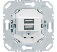 ONE-GANG PLUG-IN/CHARGER MECHANISM, WHITE MATT, CHARGER SOCKET