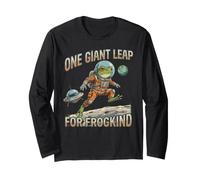 One Giant Leap for Frogkind Astronaut Cosmonaut Moon Landing Long Sleeve T-Shirt
