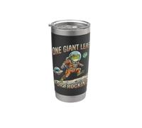 One Giant Leap for Frogkind Astronaut Cosmonaut Moon Landing Stainless Steel Insulated Tumbler