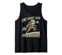 One Giant Leap for Frogkind Astronaut Cosmonaut Moon Landing Tank Top
