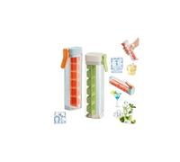 One Glass Icemaker,One Hand Press Ice Tray Mold with Handle,6 Grid Square Ice Cube Mold,Single Handed Pressing Ice-Maker,Zero-Contact Easy Release for Maker IceDrink for Home Kitchen Office Use