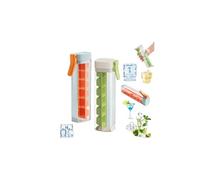 One Glass Icemaker,One Hand Press Ice Tray Mold with Handle,6 Grid Square Ice Cube Mold,Single Handed Pressing Ice-Maker,Zero-Contact Easy Release for Maker IceDrink for Home Kitchen Office Use