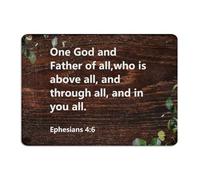 One God And Father of All, Who Is Above All Metal Tin Sign 10x14 Inch Funny Novelty Outside Garage Restaurants Home Décor Aluminum Tin Signs Wall Art Plaques for Dorm