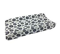 One Grace Place Teyo's Tires Changing Pad Cover, Black/White