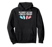 One Grandpa Two Twins Endless Mischief Twin Grandpa Pullover Hoodie