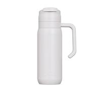One Green Bottle Brew Flask 600ml - Insulated Stainless Steel Coffee Travel Mug with Handle & Flip Lid, Leakproof Reusable Cup, Keeps Drinks Hot & Cold - Eco-Friendly Flask 600ml Mushroom - BOTL