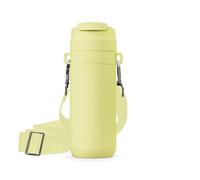 One Green Bottle Brew Flask - Insulated Stainless Steel Coffee Travel Mug with Handle & Flip Lid, Leakproof Reusable Cup, Keeps Drinks Hot & Cold - Eco-Friendly Flask- BOTL 400ml Banana Yellow