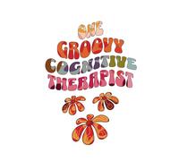 One Groovy Cognitive Therapist Notebook: Retro 70's Style CBT Therapy Notepad Journal with 120 college ruled pages | 6x9" Glossy soft cover