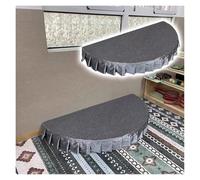 One-half Round Portable Stage, 14mm Thick Plywood and Galvanized Tube Stages, Modular Stage Platform for Events Performances(Light Gray,Dia 100cm/3.3')