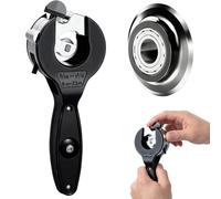One-Hand Ratchet-Type Pipe Cutter, Hand Copper Tubing Cutters Plumbing Tool, Home Working Compact Ratcheting Cutting Fast Cutter, Stainless Steel (1/4" to 7/8")