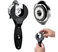 One-Hand Ratchet-Type Pipe Cutter, Hand Copper Tubing Cutters Plumbing Tool, Home Working Compact Ratcheting Cutting Fast Cutter, Stainless Steel (5/16" to 1-1/8")
