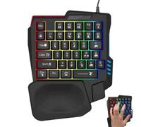 One-handed Keyboard, 23x18x3cm Wired Professional Keyboard | ABS Wired Mouse Converter 350g, Mechanical Feel Mobile Controller Created To Play And Smartphone Games